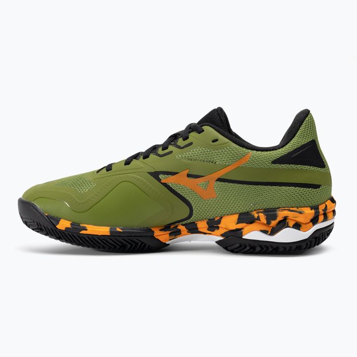 Ανδρικά παπούτσια Mizuno Wave Exceed Light 2 Padel calliste green / vibrant orange / black 10