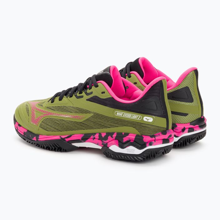 Γυναικεία παπούτσια Mizuno Wave Exceed Light 2 Padel calliste green / pink glo / black 3