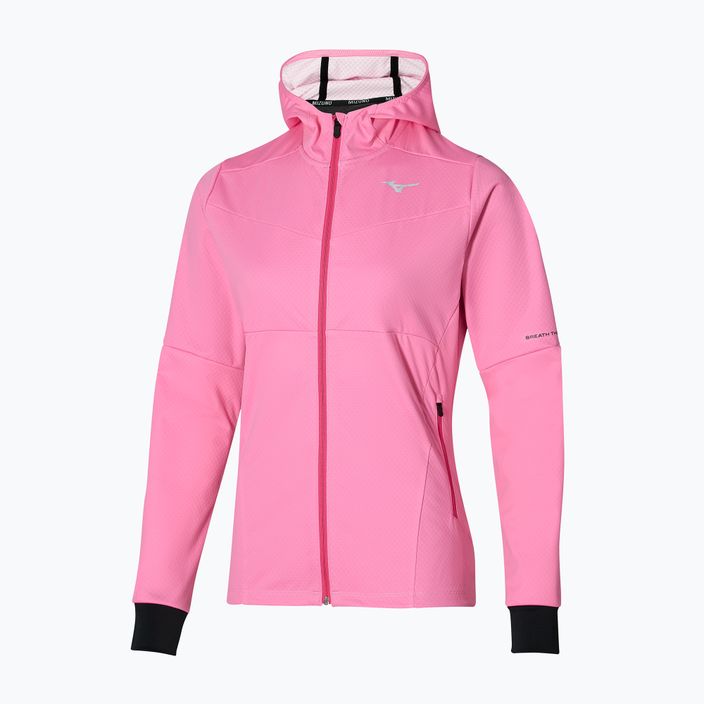 Γυναικείο μπουφάν τρεξίματος Mizuno Thermal Charge BT σακουλάκι ροζ