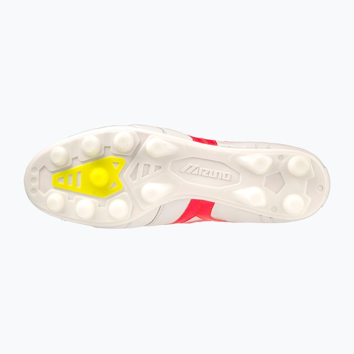 Ανδρικά ποδοσφαιρικά παπούτσια Mizuno Morelia II Elite MD λευκά/κοραλλί κοραλλί2/μπολτ2 12