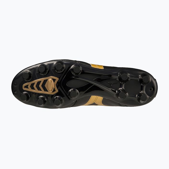 Mizuno Morelia II PRO MD ανδρικά ποδοσφαιρικά παπούτσια μαύρο/χρυσό/σκιά 12