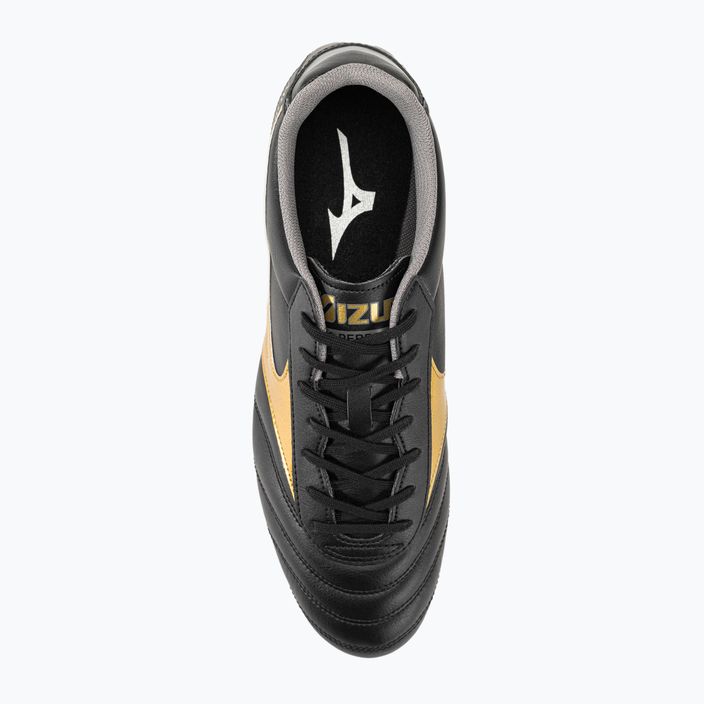 Mizuno Morelia II Club MD ανδρικά ποδοσφαιρικά παπούτσια μαύρο/χρυσό/σκιά 7