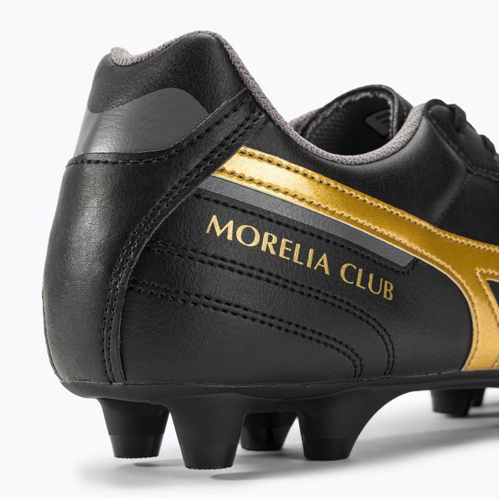 Mizuno Morelia II Club MD ανδρικά ποδοσφαιρικά παπούτσια μαύρο/χρυσό/σκιά 11