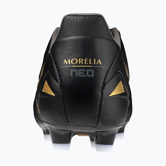 Ανδρικά ποδοσφαιρικά παπούτσια Mizuno Morelia Neo IV Pro AG μαύρο/χρυσό/μαύρο 9
