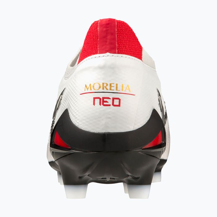 Mizuno Morelia Neo IV Beta JP MD ανδρικά ποδοσφαιρικά παπούτσια λευκό/μαύρο/κινέζικο κόκκινο 8
