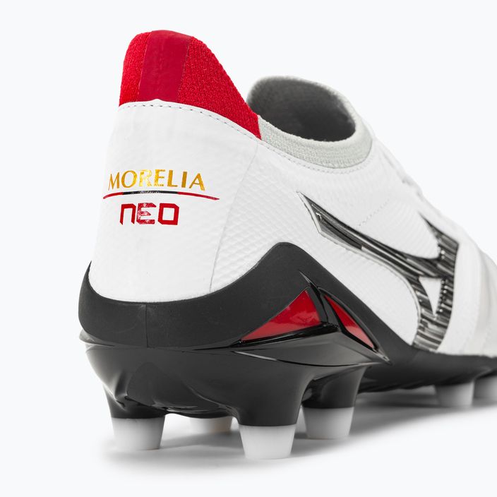 Mizuno Morelia Neo IV Beta JP MD ανδρικά ποδοσφαιρικά παπούτσια λευκό/μαύρο/κινέζικο κόκκινο 11