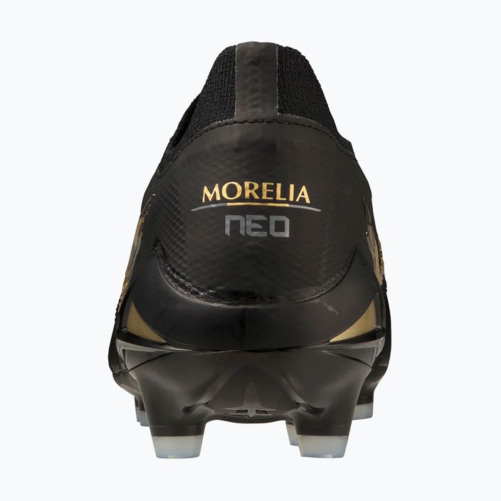 Mizuno Morelia Neo IV Beta JP MD ανδρικά ποδοσφαιρικά παπούτσια μαύρο/χρυσό/μαύρο 8