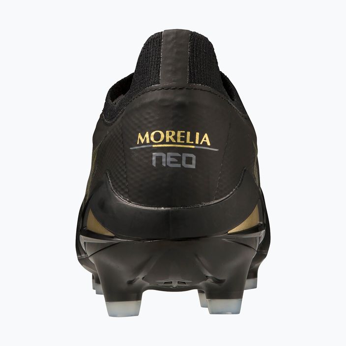 Mizuno Morelia Neo IV Beta Elite MD ανδρικά ποδοσφαιρικά παπούτσια μαύρο/χρυσό/μαύρο 8