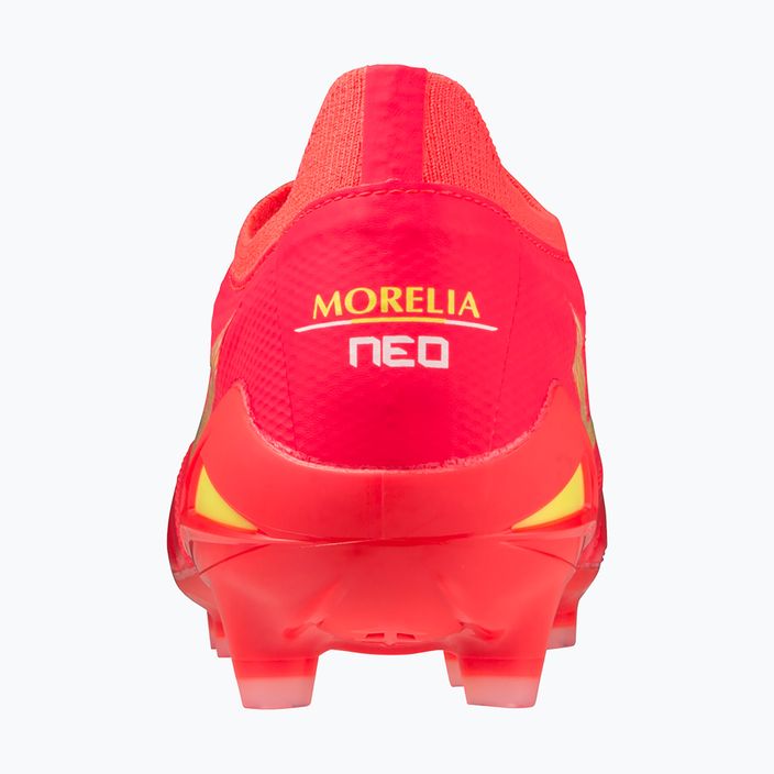 Ανδρικά ποδοσφαιρικά παπούτσια Mizuno Morelia Neo IV Beta Elite MD flery coral2/bolt2/flery coral2 8