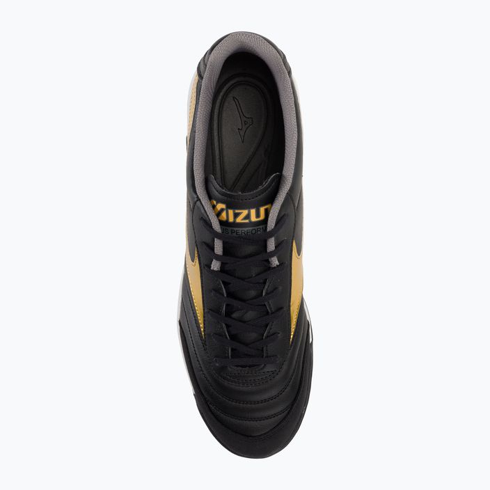 Mizuno Morelia Sala Classic IN μαύρο/χρυσό/σκιά ανδρικά ποδοσφαιρικά παπούτσια 6