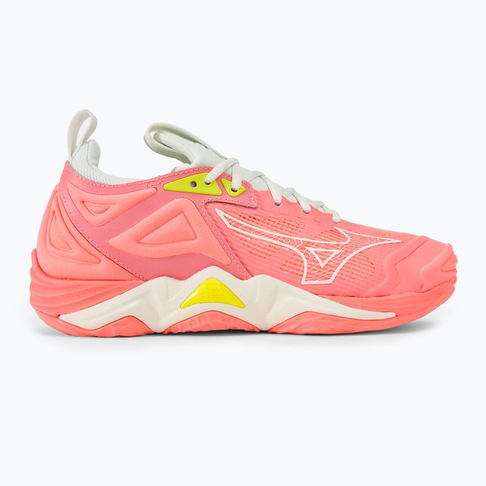 Γυναικεία παπούτσια βόλεϊ Mizuno Wave Momentum 3 candy coral/black/bolt 2 neon 2