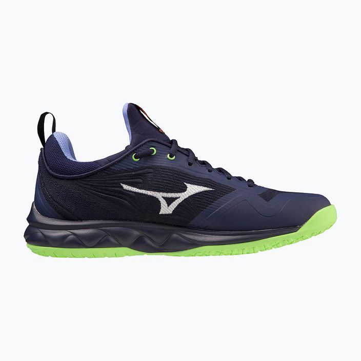 Ανδρικά παπούτσια βόλεϊ Mizuno Wave Luminous 2 βραδινό μπλε / τεχνικό πράσινο / lolite 3