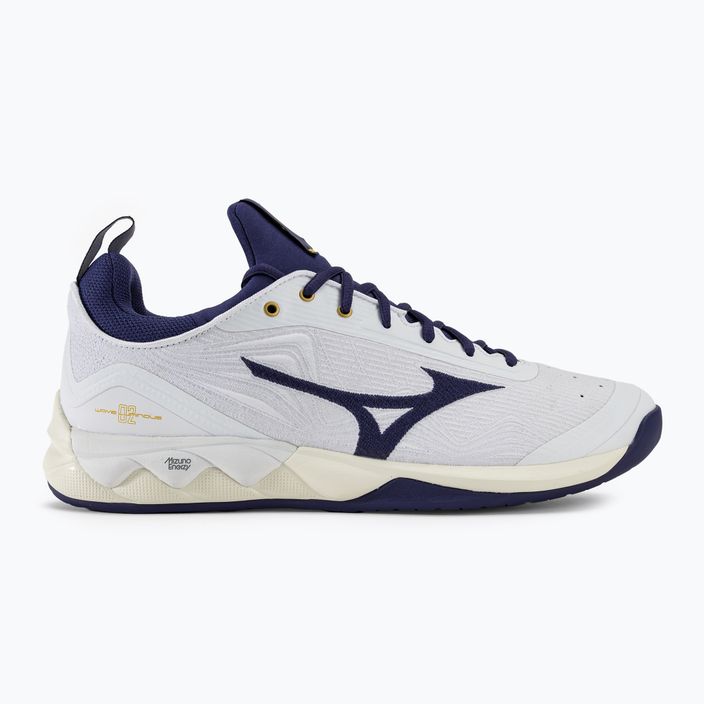 Ανδρικά παπούτσια βόλεϊ Mizuno Wave Luminous 2 λευκό/μπλε κορδέλα/mpgold 2