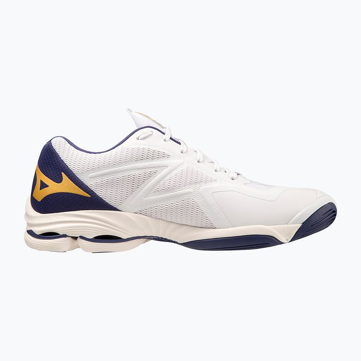 Ανδρικά παπούτσια βόλεϊ Mizuno Wave Lightning Z7 λευκό / μπλε κορδέλα / mp χρυσό 3