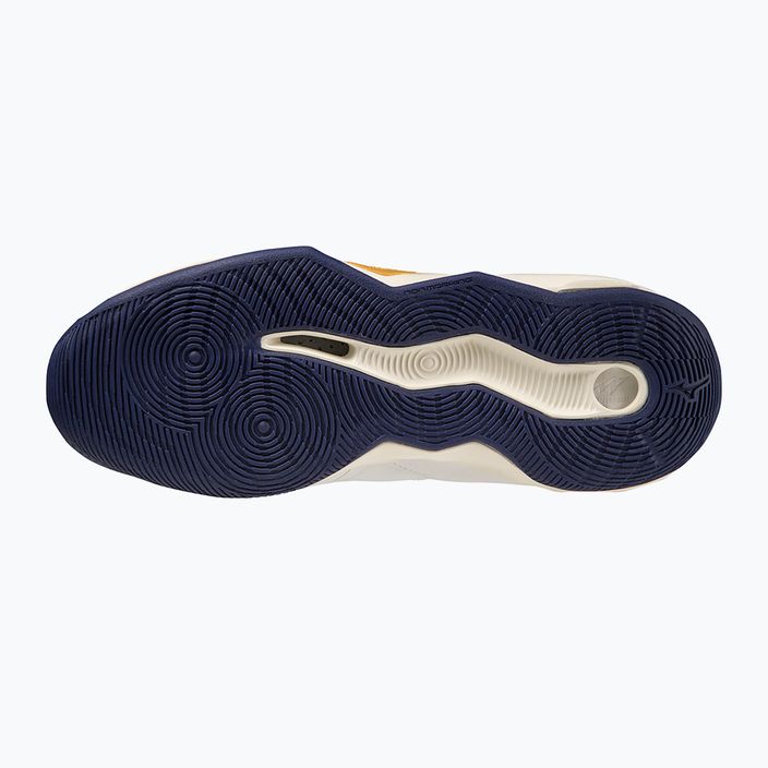 Παπούτσια βόλεϊ Mizuno Wave Dimension Mid λευκό/μπλε κορδέλα/mp χρυσό 5