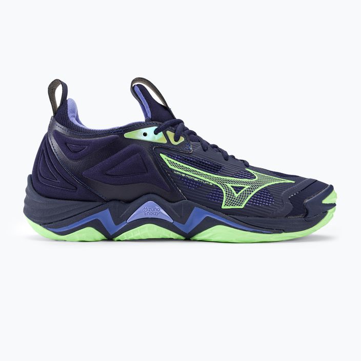 Ανδρικά παπούτσια βόλεϊ Mizuno Wave Momentum 3 βράδυ μπλε / tech green / lolite 2