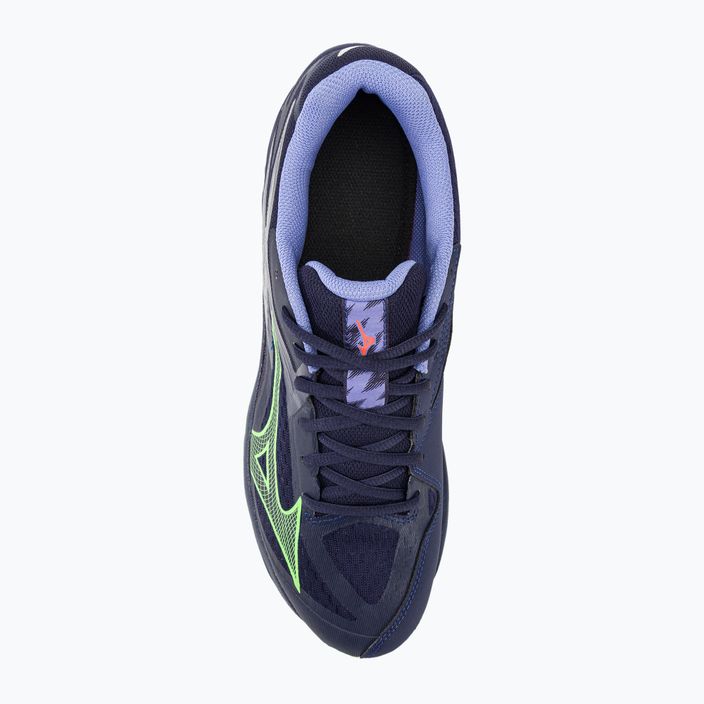 Ανδρικά παπούτσια βόλεϊ Mizuno Thunder Blade Z βράδυ μπλε / tech green / lolite 7