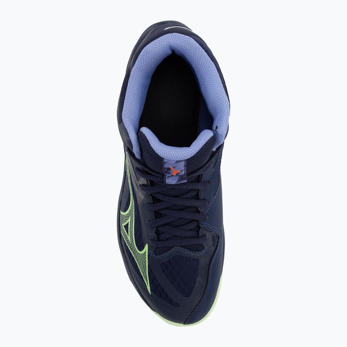 Ανδρικά παπούτσια βόλεϊ Mizuno Thunder Blade Z Mid evening blue / tech green / lolite 7