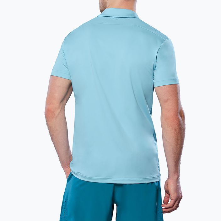 Ανδρικό μπλουζάκι πόλο τένις Mizuno Charge Shadow Polo μπλε λάμψη 2