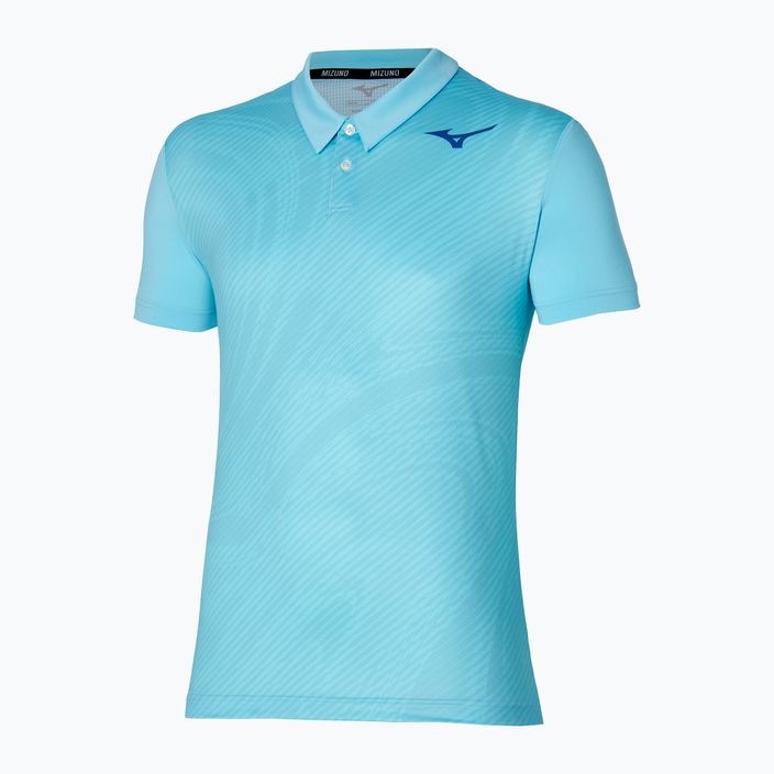 Ανδρικό μπλουζάκι πόλο τένις Mizuno Charge Shadow Polo μπλε λάμψη 3