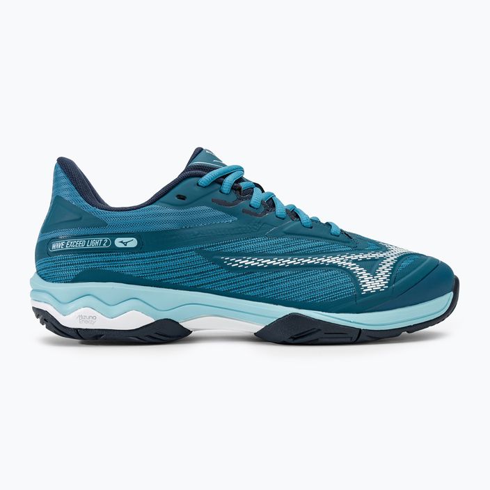 Ανδρικά παπούτσια τένις Mizuno Wave Exceed Light 2 AC moroccan blue / white / bluejay 2