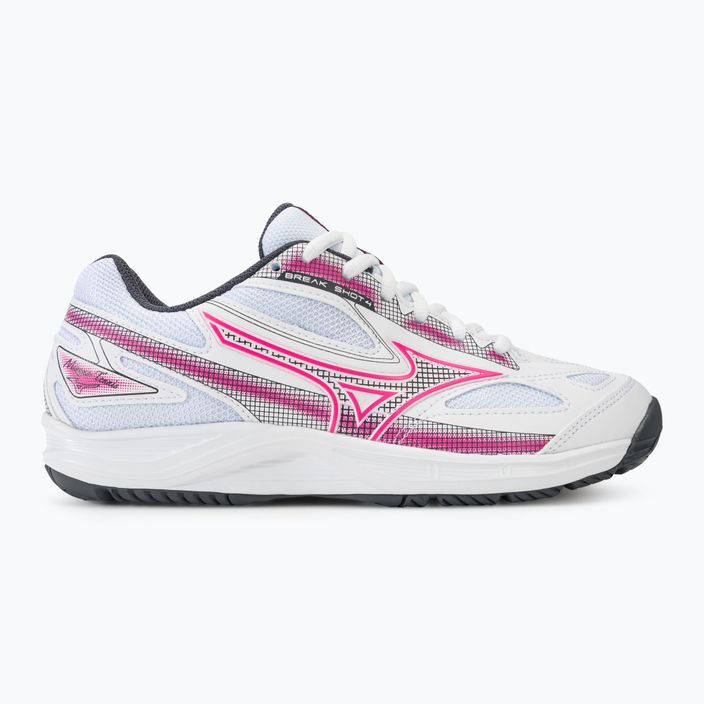 Γυναικεία παπούτσια τένις Mizuno Break Shot 4 AC λευκό / ροζ tetra / turbulence 2
