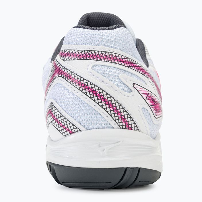 Γυναικεία παπούτσια τένις Mizuno Break Shot 4 AC λευκό / ροζ tetra / turbulence 6
