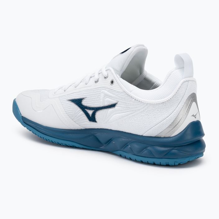 Ανδρικά παπούτσια βόλεϊ Mizuno Wave Luminous 2 λευκό/μπλε/ασημί 3