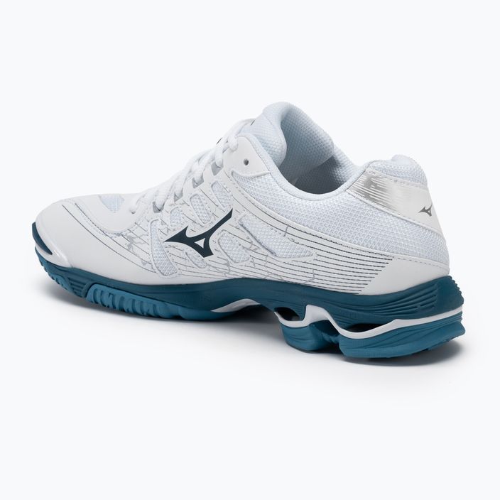 Ανδρικά παπούτσια βόλεϊ Mizuno Wave Voltage λευκό/μπλε/ασημί 3