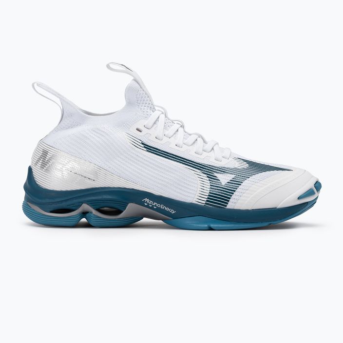 Ανδρικά παπούτσια βόλεϊ Mizuno Wave Lightning Neo2 λευκό/μπλε/ασημί 2
