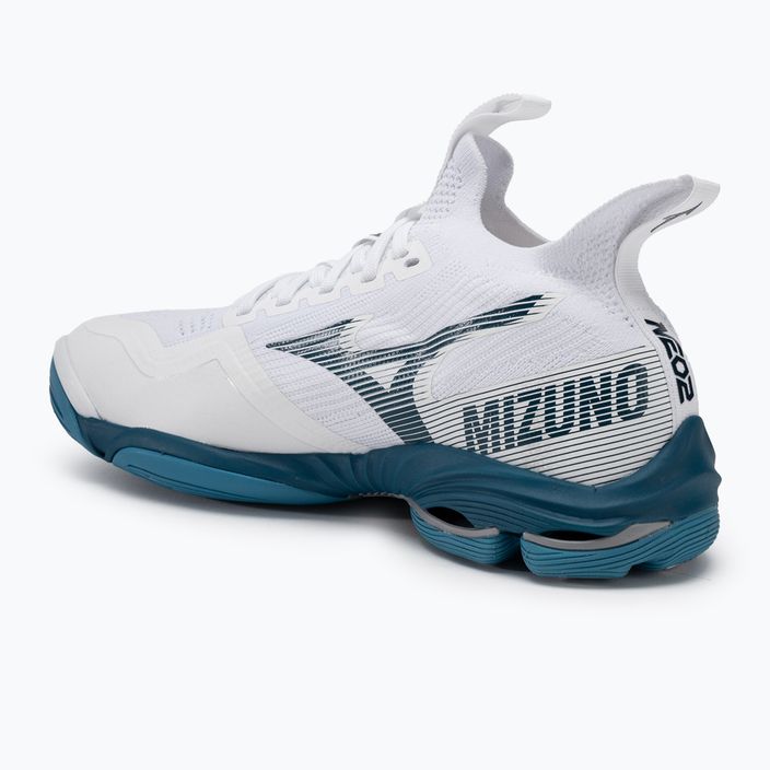 Ανδρικά παπούτσια βόλεϊ Mizuno Wave Lightning Neo2 λευκό/μπλε/ασημί 3