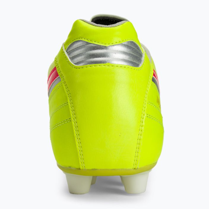 Mizuno Morelia II Elite MD κίτρινο ασφαλείας/καυτό κοράλλι 2/ασημένιο γαλαξία ανδρικά ποδοσφαιρικά παπούτσια 7