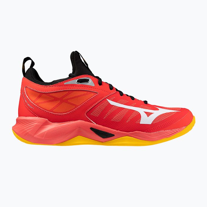 Ανδρικά παπούτσια βόλεϊ Mizuno Wave Dimension radiant red/white/carrot curl 8