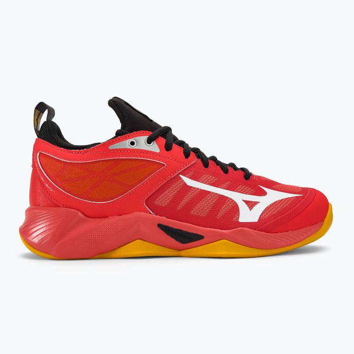 Ανδρικά παπούτσια βόλεϊ Mizuno Wave Dimension radiant red/white/carrot curl 2