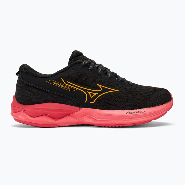 Γυναικεία παπούτσια για τρέξιμο Mizuno Wave Revolt 3 μαύρο/carrot curl/dubarry 2