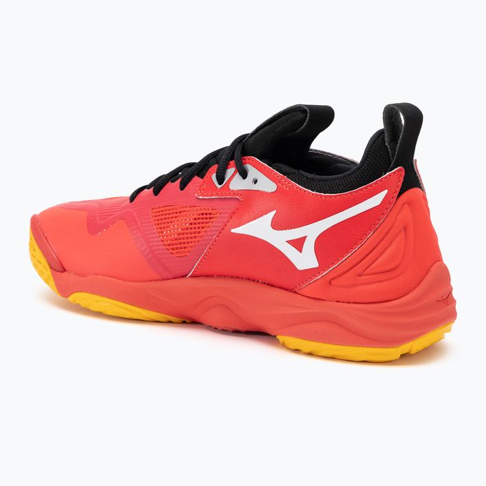 Ανδρικά παπούτσια βόλεϊ Mizuno Wave Momentum 3 radiant red/white/carrot curl 3