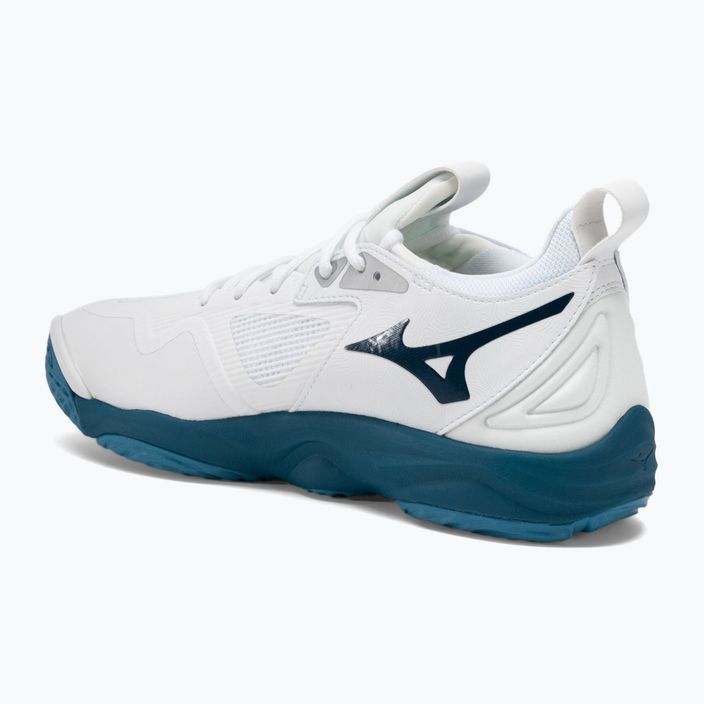 Ανδρικά παπούτσια βόλεϊ Mizuno Wave Momentum 3 λευκό/μπλε/ασημί 3