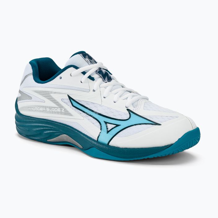 Ανδρικά παπούτσια βόλεϊ Mizuno Thunder Blade Z λευκό/μπλε/ασημί