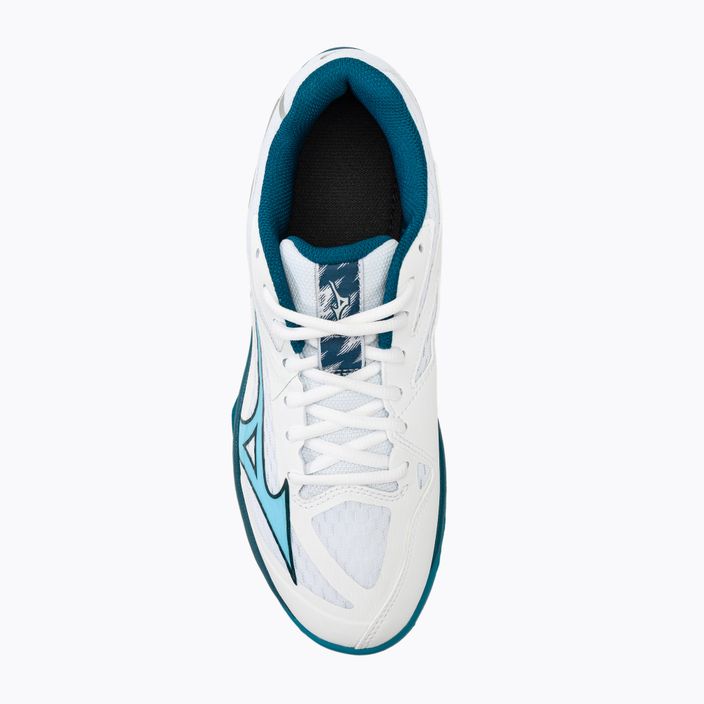 Ανδρικά παπούτσια βόλεϊ Mizuno Thunder Blade Z λευκό/μπλε/ασημί 5