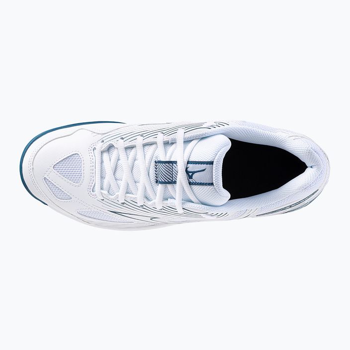 Ανδρικά παπούτσια βόλεϊ Mizuno Cyclone Speed 4 λευκό/μπλε/ασημί 4
