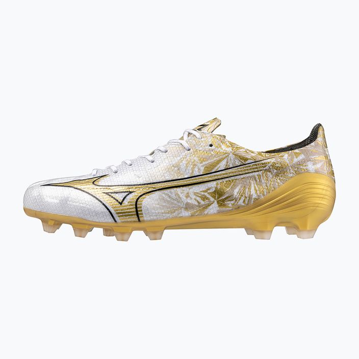 Mizuno ανδρικές μπότες ποδοσφαίρου Αlpha Elite MD λευκό/χρυσό/μαύρο 3