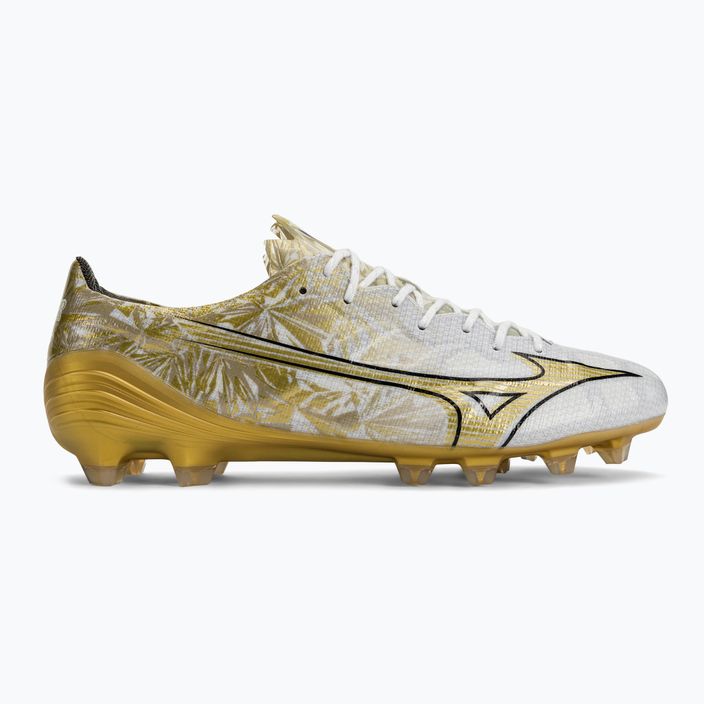 Mizuno ανδρικές μπότες ποδοσφαίρου Αlpha Elite MD λευκό/χρυσό/μαύρο 2