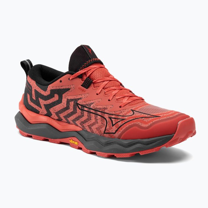 Ανδρικά παπούτσια για τρέξιμο Mizuno Wave Daichi 8 cayenne/μαύρο/κόκκινο υψηλού κινδύνου