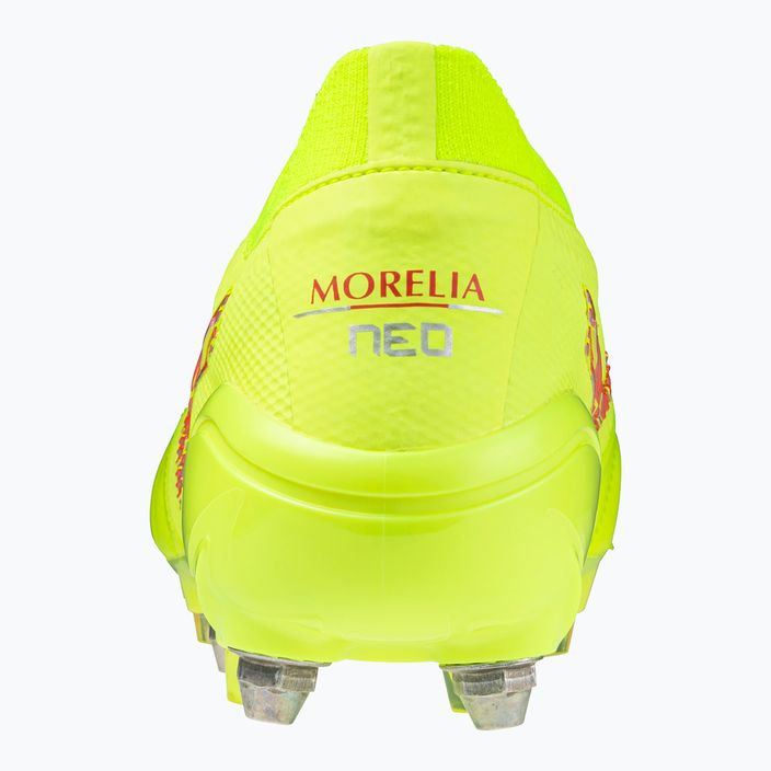 Mizuno Morelia Neo IV Β Japan Mix κίτρινο ασφαλείας/κίτρινο κοράλλι 2/κίτρινο ασφαλείας ανδρικά ποδοσφαιρικά παπούτσια 3