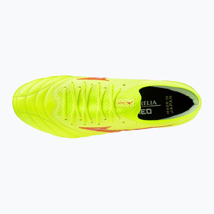 Mizuno Morelia Neo IV Β Japan Mix κίτρινο ασφαλείας/κίτρινο κοράλλι 2/κίτρινο ασφαλείας ανδρικά ποδοσφαιρικά παπούτσια 5