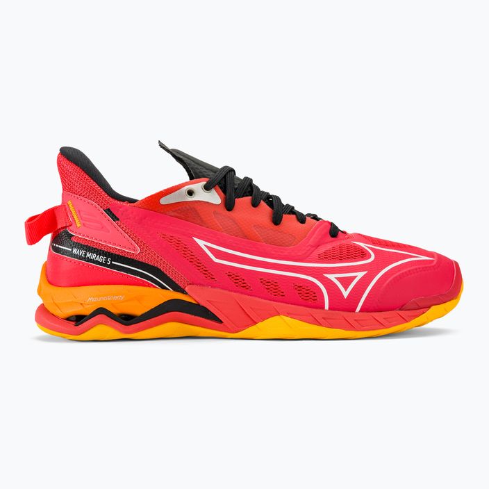 Ανδρικά παπούτσια χάντμπολ Mizuno Wave Mirage 5 radiant red/white/carrot curl 2