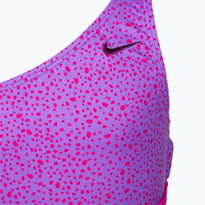 Παιδικό διμερές μαγιό Nike Water Dots Asymmetrical ροζ NESSC725-672 3
