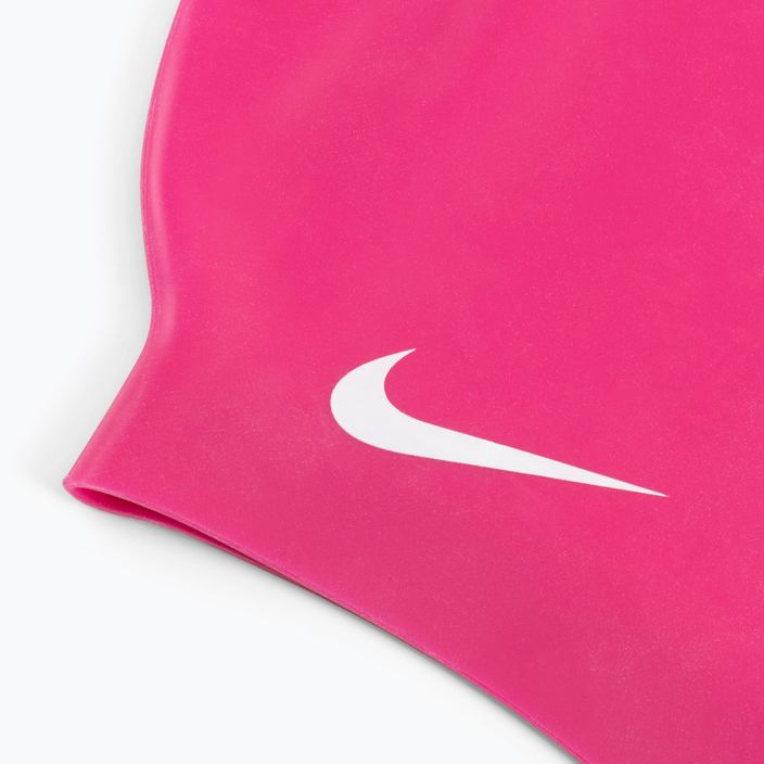 Nike Solid σιλικόνη σκουφάκι κολύμβησης ροζ 93060-672 2