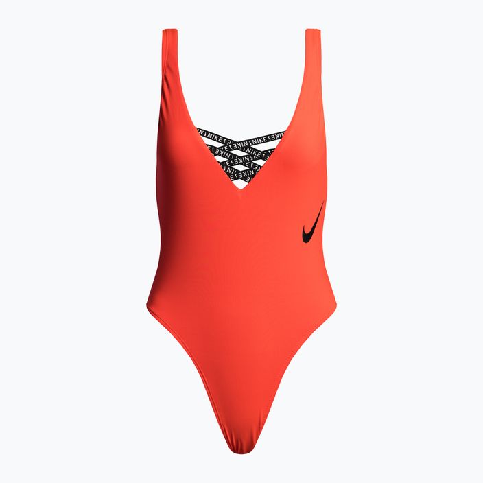 Nike Sneakerkini U-Back γυναικείο ολόσωμο μαγιό πορτοκαλί NESSC254-631