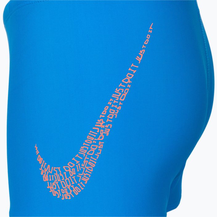 Nike Jdi Swoosh Aquashort παιδικό κολυμβητικό μποξεράκι μπλε NESSC854-458 3